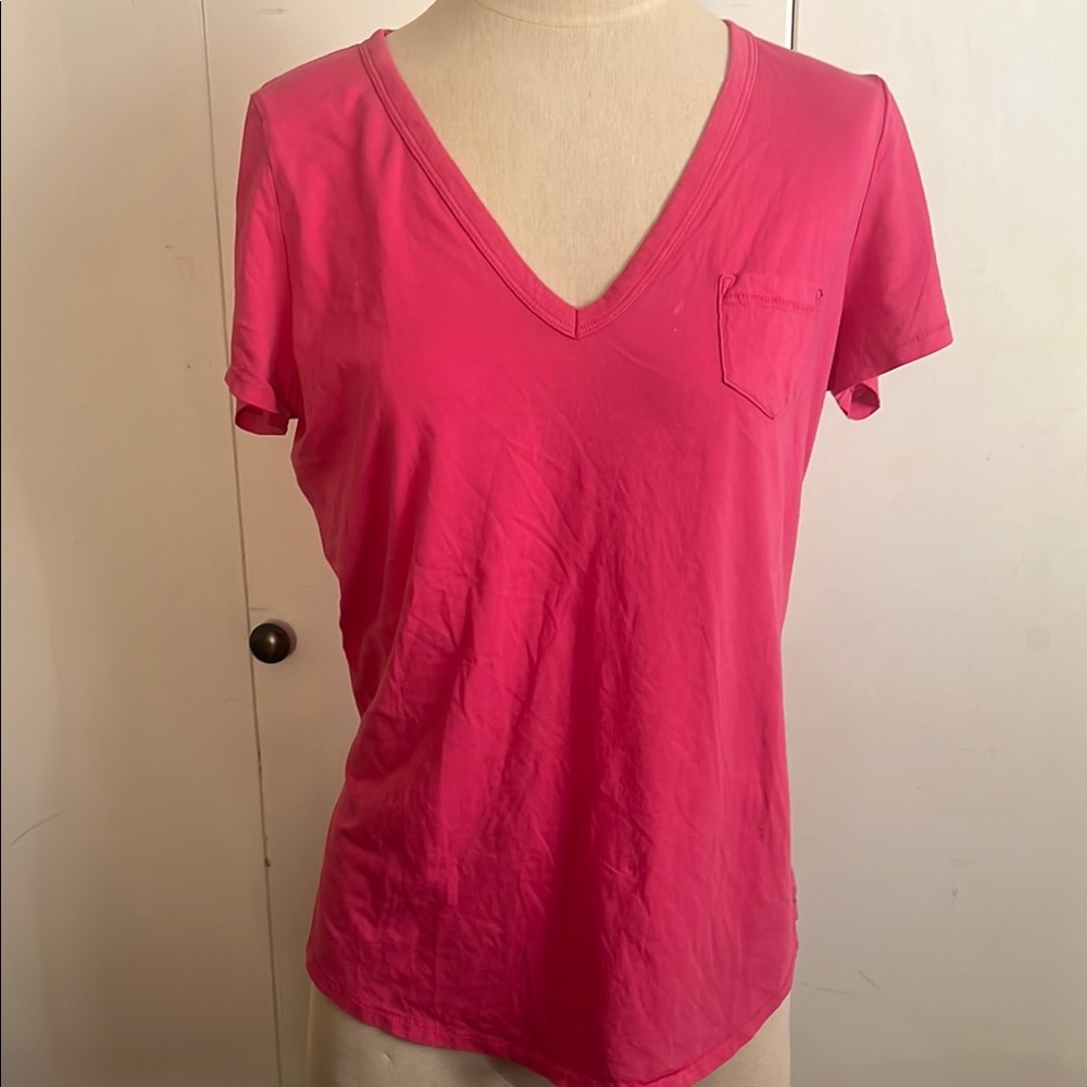 Gap Women's V-Neck Pink Top